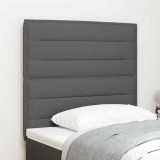 Cap de pat LED Design Linii Gri &icirc;nchis 100 cm Țesătură