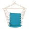 Hamac tip scaun, cu bara din lemn, maxim 110 kg, Albastru