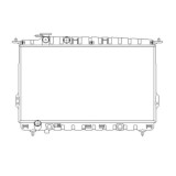Radiator racire Kia Magentis, 2001-2005 ( 2,5 V6 124kw ; 2,0 100kw) Benzina, Manual, Cu/fara AC, 715x400x18, Cu lipire fagure prin brazare Aftermarke