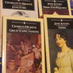 LOT 4 CARTI IN ENGLEZA JANE EYRE,EMMA,GREAT EXPECTATIONS,PRIDE AND PREJUDICE