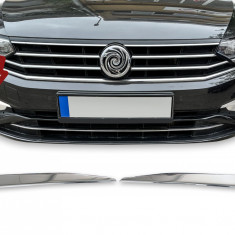 Ornamente cromate pentru proiectoare, bara fata Volkswagen Passat B8 Facelift din 2020