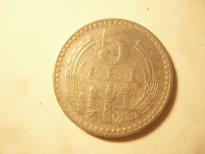 Moneda 5 lei 1978 RSR aluminiu , cal. Buna foto