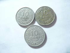 3 Monede 15 bani 1954 , 1955 , 1956 , cal. Buna -F.Buna foto