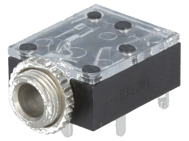 Conector Jack 3,5mm soclu mamă stereo 3 piste THT