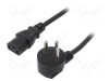 Cablu 3x1mm2 IEC C13 mamă IS1-16P (H) ştecăr &icirc;n unghi PVC LIAN DUNG