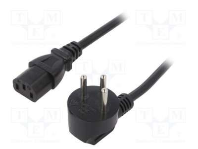 Cablu 3x1mm2 IEC C13 mamă IS1-16P (H) ştecăr &amp;icirc;n unghi PVC LIAN DUNG foto