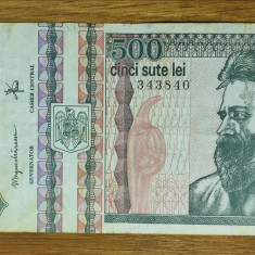 Romania - bancnota de colectie - 500 lei 1992 - stare f f buna - Ctin Brancusi