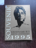 SOUVENIR 1995, KRISHNAMURTI CENTENARY (CARTE IN LIMBA FRANCEZA)