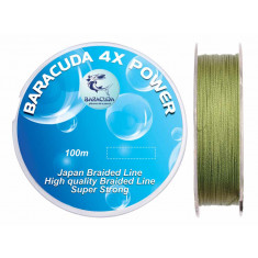 Fir textil Baracuda 4XPower 100 m, culoare verde
