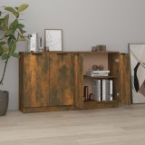 vidaXL Servantă, stejar fumuriu, 60x30x70 cm, lemn prelucrat