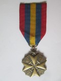 Rara! Republica Democratica Congo medalia Meritul Civic clasa I anii 90,dimensiuni:43 x 35 mm