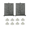 Jaluzele auto retractabile negre set 2 buc x 50cm latime, Carcommerce