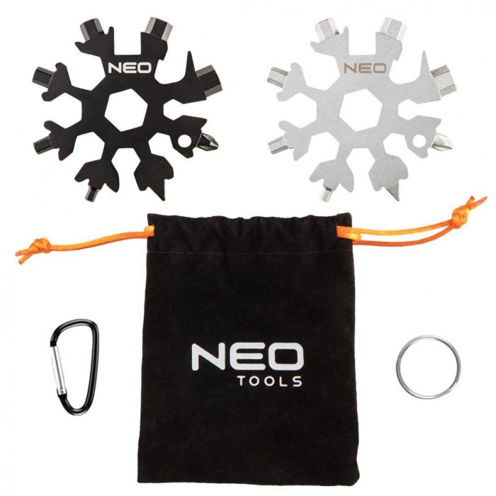 Unealta multifunctionala in forma de fulg, 19 in1, set 2 buc GD015