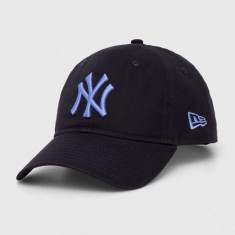 New Era șapcă de baseball din bumbac culoarea albastru marin, cu imprimeu, NEW YORK YANKEES