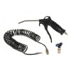 Set de suflat cu pistol, furtun spiralat, cuplaje, 13ATM, Amio