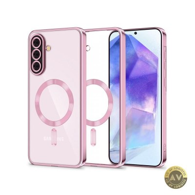 Husa MagSafe pentru Samsung Galaxy A56 A566 Tech-Protect Magflex Roz Aurie foto