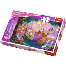 Jucarie puzzle Rapunzel in barca 100 pcs 16320 Trefl foto