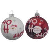 Cumpara ieftin Glob decorativ - Deco Bauble - Ho Ho Ho - mai multe culori | Kaemingk