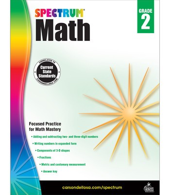 Spectrum Math Workbook, Grade 2 foto