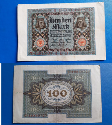 bancnotă _ 100 mărci ( mark ) _ 1920 foto