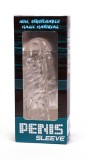 Extensie/Manson Penis Super Silikon, Transparent, 14 cm, Debra