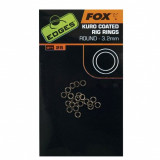 Fox EDGES&trade; Kuro Coated Rig Rings 3.2mm