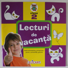 LECTURI DE VACANTA , CLASA A 2 - A , TEXTE AMUZANTE SI ATRACTIVE / JOCURI , CURIOZITATI , GLUME , ANII '2000