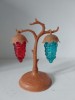 Solnita Jucarie Veche Romaneasca Plastic Struguri 16cm Vintage Anii &#039;70-&#039;80 Colectie