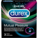 Prezervative DUREX Mutual Pleasure 3 Buc, Prezervative din Latex, Prezervative cu Striatii, Prezervative Fara Aroma, Prezervative Transparente, Prezer