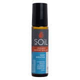 Roll-on cu uleiuri esentiale pure organice Ecocert respiratie usoara Breathe, 10ml, Soil