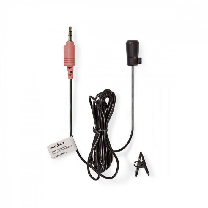 Microfon lavaliera cu clip 3.5 mm Jack Nedis