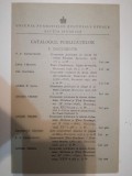 pliant Catalog publicatii Fundatiile Culturale Regale, secția istorică, interbel