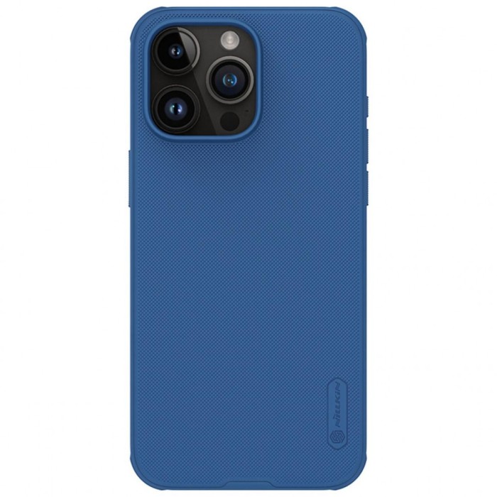 Carcasa Nillkin Frosted Shield Pro compatibila cu iPhone 15 Pro Max Blue