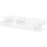 HOMCOM Suport Monitor Acrilic cu Spațiu pentru Tastatură, Organizator Birou Multifuncțional, Transparent, 50.8x19x12 cm | Aosom Romania