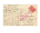 1916 - Carte postala circulata Bucuresti-Wien, cenzurata la Timisoara