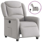 Cumpara ieftin Scaun reclinabil electric Cloud Grey Fabric