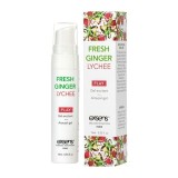 Gel EXSENS Fresh Ginger Lichee Arousal Gel, pentru stimulare zone intime, efect de răcire, aromă de ghimbir și litchi, 15 ml
