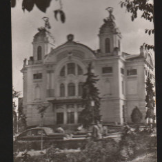 CPIB 20482 CARTE POSTALA - CLUJ. TEATRUL NATIONAL, RPR, MASINA DE EPOCA