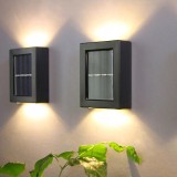 Set 2 aplice cu incarcare solara si lumina LED, prindere in perete, autonomie 8h, Barste