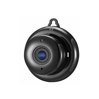 Mini camera ascunsa cu infrarosu WiFi, HD, night vision, neagra - V380 foto