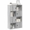 vidaXL Bibliotecă, gri sonoma, 60x24x101,5 cm, lemn prelucrat 860396