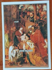 COOK-ISL.-PICTURI CELEBRE&#039;&#039;RUBENSR &#039;&#039;CRACIUN-89&#039;&#039;- COLITA-MNH NESTAMP. -vezi scan