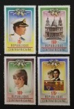 R.CENTRAFRICA -PRINTESA DAIANA-1 SERIE 4 V..-MNH** - R CAF 183