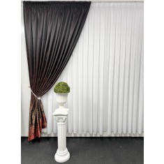 Draperie Osaka, negru&amp;amp;amp;caramiziu