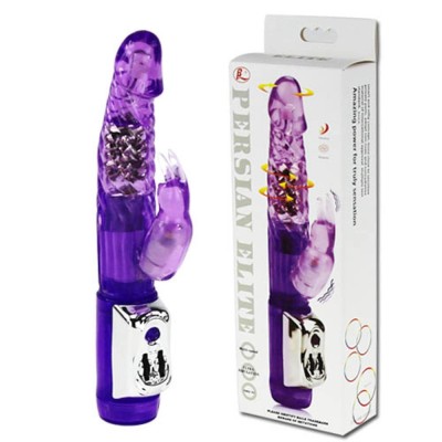 Persian Elite - Vibrator Iepuraș din TPR, 21,5 cm foto