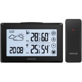 Statie meteo SWS 2850, Sencor, Ecran LCD, 142x92x25 mm, Negru