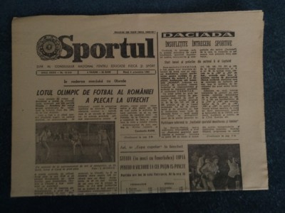 ZIARUL SPORTUL 4 OCTOMBRIE 1983 foto