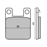 Placute Frana Organice RMS Peugeot MX_NEW 225100080RM Fata