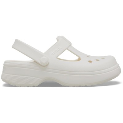 Saboti Crocs Classic Mary Jane Clog Kids Alb - Chalk foto