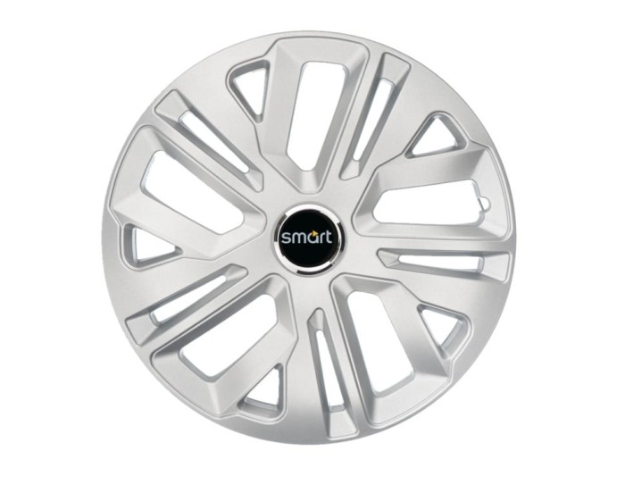 Set 4 capace roti Raven Gri R15, pentru gama auto SMART